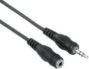 hama 48910 35mm jack extension cable plug socket stereo 25m black photo