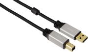 hama 53742 usb 20 cable metal 24k gold plated double shielded 18m black photo