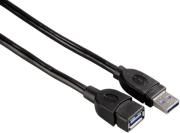 hama 54504 usb 30 extension cable shielded 05m black photo