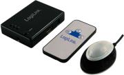 logilink hd0011 mini hdmi switch 3 to 1 high speed up to 4k x 2k resolution incl remote control photo