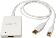 logilink cv0041 mini displayport male usb a male to hdmi female converter photo