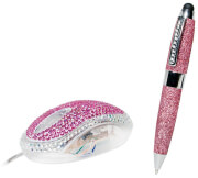 logilink id0124 rhinestone mouse and glittering stylus touch pen design set photo