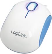 logilink id0091 cooper optical mouse usb 1000dpi white blue photo