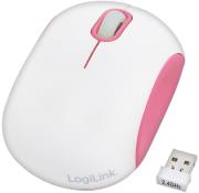 logilink id0083a cooper wireless optical mouse 24ghz 1000dpi white pink photo