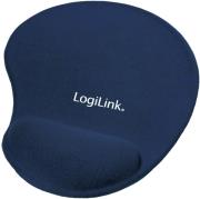logilink id0027b mousepad with gel wrist rest blue photo