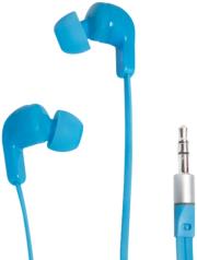 logilink hs0039 in ear stereo earphone 35mm with 2 sets ear buds blue photo