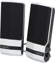 logilink sp0026 active stereo 20 speaker black silver photo