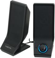 logilink sp0027 active stereo 20 speaker usb black photo