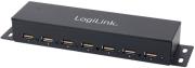 logilink ua0148 usb 20 7 port hub with power supply full metal housing photo