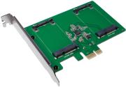 logilink pc0078 pci express card 2x msata ssd slot photo