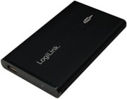 logilink ua0040b 25 ide hdd enclosure aluminium usb 20 black photo