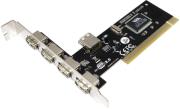 logilink pc0028 usb 20 pci card 4 1 port 4x external 1x internal via chip photo