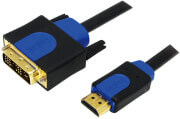 logilink chb3110 hdmi high speed with ethernet v14 to dvi d cable gold plated 100m black photo