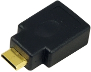 logilink ah0009 hdmi adapter hdmi type a 19 pin female to hdmi type c mini 19 pin male gold plated photo