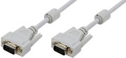 logilink cv0034 vga cable 2x 15 pin male shielded with 2x ferrit core 180m grey photo