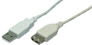 logilink cu0011 usb 20 extension cable male female 3m grey photo
