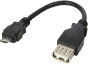 logilink au0030 usb 20 adapter cable micro b male to usb a female 6cm black photo