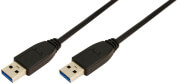 logilink cu0038 usb 30 connection cable am to am 1m black photo