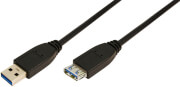 logilink cu0041 usb 30 extension cable am to af 1m black photo