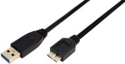 logilink cu0028 usb 30 connection cable am to micro bm 3m black photo