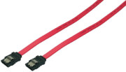 logilink cs0008 sata cable with clip 2x male 09m red photo