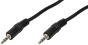 logilink ca1048 audio cable 2x 35mm male stereo 02m black photo