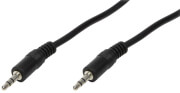 logilink ca1051 audio cable 2x 35mm male stereo 3m black photo