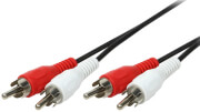 logilink ca1040 audio cable 2x2 cinch male 5m photo