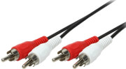 logilink ca1041 audio cable 2x2 cinch male 10m photo