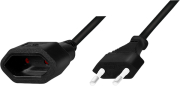 logilink cp123 power cord extension euro cee 7 16 plug to socket 2m black photo