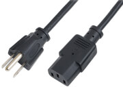 logilink cp099 power cord us nema5 15p male schuko iec 60320 1 c13 18m black photo