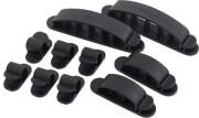 logilink kab0039 cable fastener set 10pcs 3 sizes black photo