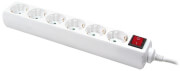 logilink lps202 6 socket outlet strip with switch child protection 15m white photo