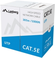 lanberg utp stranded cable cca cat 5e 305m grey photo