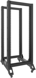 lanberg open rack 19 27u 600x800mm black photo