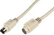 m cab 7000172 ps 2 extension cable mini din 6 pin shielded m f 2m beige photo