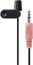 hama 139901 clip on microphone 35mm jack plug 2m photo