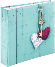 hama 02169 rustico memo album for 200 photos 10x15cm love key lilac photo