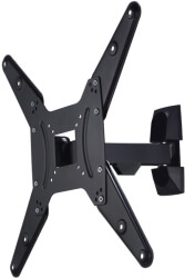 hama 118102 fullmotion tv wall bracket 32 65 1 arm black photo