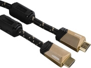 hama 122211 122125 premium hdmi cable with ethernet plug plug ferrite metal 3m photo