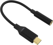hama 135717 usb c adapter for 35mm audio jack black photo