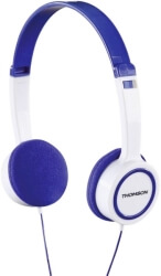 thomson hed1105bl on ear kids headphones blue white photo