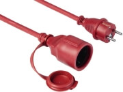 hama 137242 outdoor extension cable ip44 25m red photo