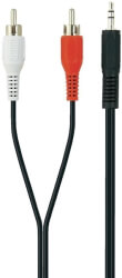belkin f3y110bf2m y audio cable 35mm 2xrca 2m black photo