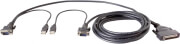 belkin f1d9401 06 omniview dual port cable usb vga 18m photo