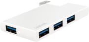 logilink ua0303 4 port rotatable usb 30 hub silver photo