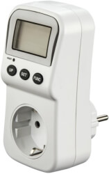 hama 137289 digital energy cost meter white photo