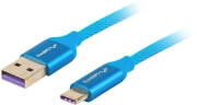 lanberg premium cable usb c 20 m am 5a 05m blue photo