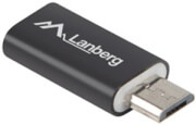 lanberg adapter usb type cf micro bm 20 black photo