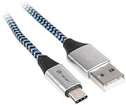 tracer usb 20 cable type c a male c male 1m black blue photo